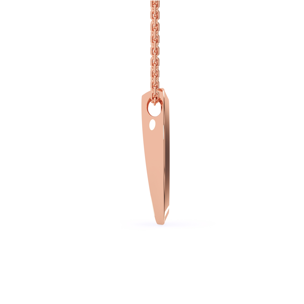 Stylish Oval Shaped Pave Diamond Necklace